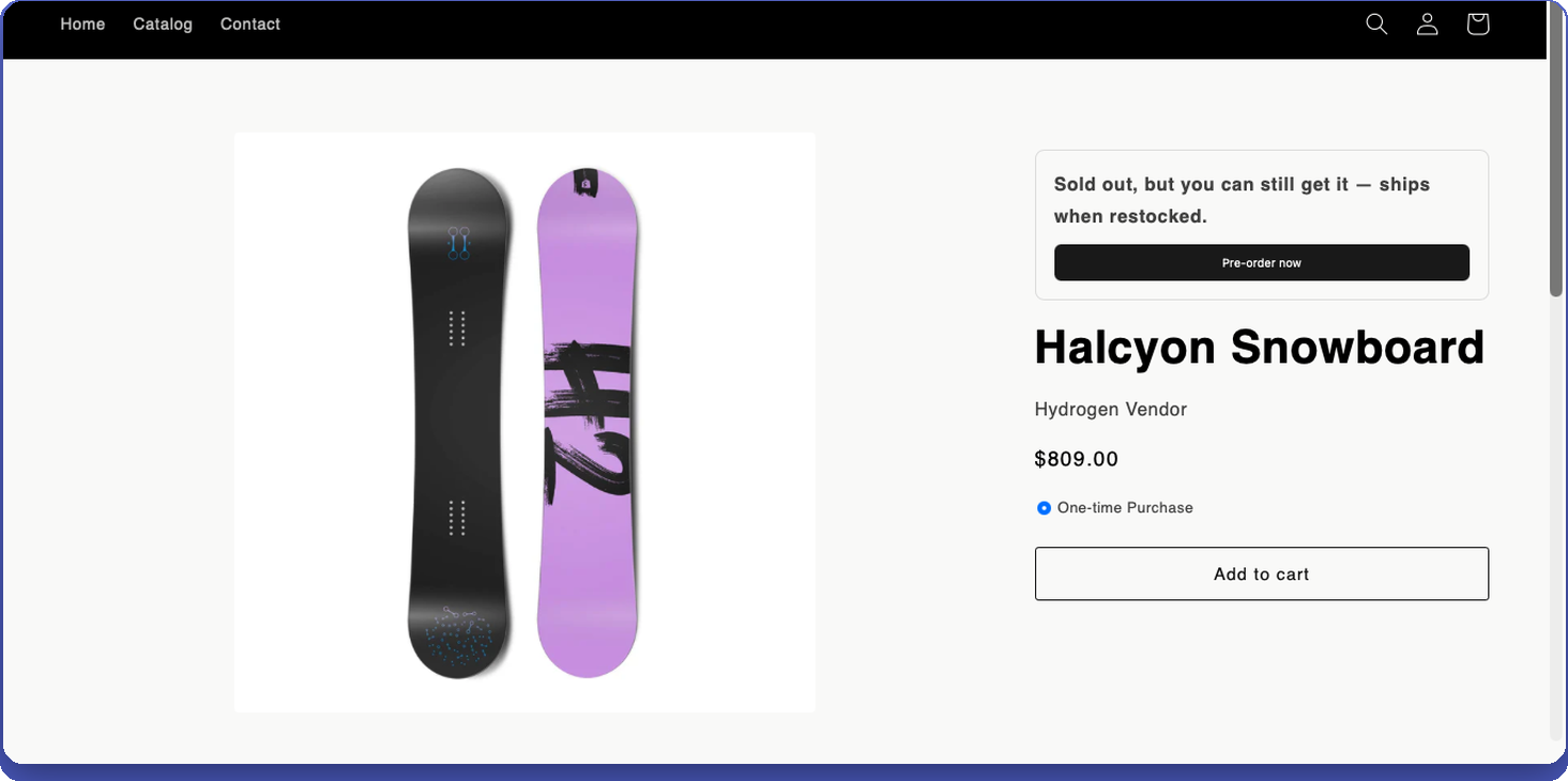 Keep selling while you restock